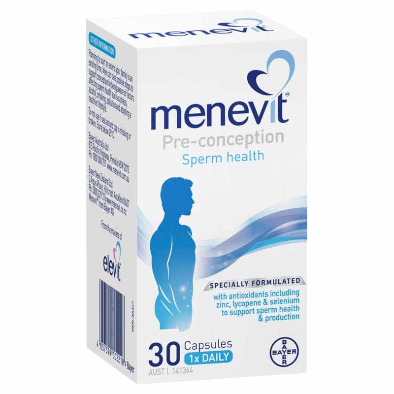 Menevit Male Fertility Supplement Capsules 30s