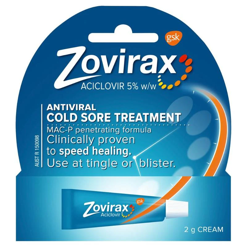 Zovirax Cold Sore Cream Tube 2g
