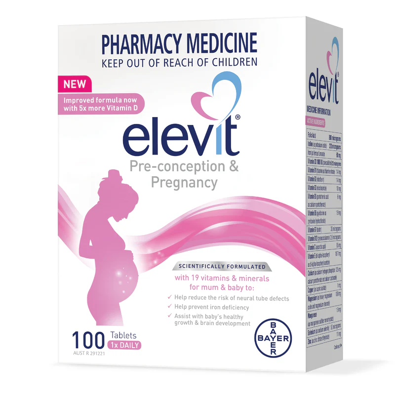 Elevit Pregnancy Vitamin D Tabs 100s